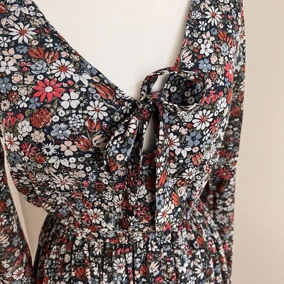 Abercrombie & Fitch Y2K Mini Dress S Ditzy Floral Cottagecore Cowgirl Festival - Picture 9 of 13